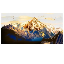 Golden Mountain in The Warmth of The Sun