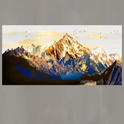 Golden Mountain in The Warmth of The Sun