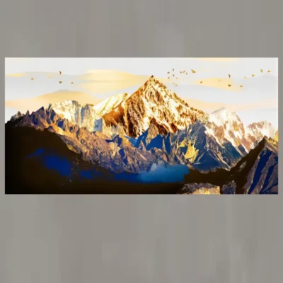 Golden Mountain in The Warmth of The Sun