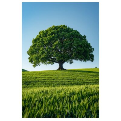 Green Tree Wall Decorative Paintings Printed on Canvas - Image 5
