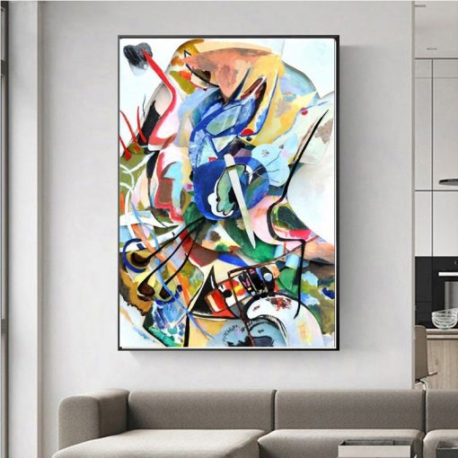 Wassily Kandinsky Abstract Art Painting Printed on Canvas
