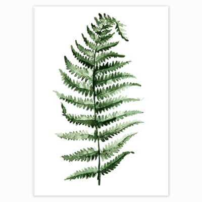 Scandinavian Style Tropical Plants Oil Painting, Modern Wall Art Printed on Canvas