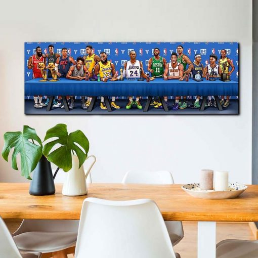 Classic Kobe Bryant Michael Jordan Poster Creative Basketball Star Wall Art Canvas Painting Living Room Bedroom Decor Boy Gift