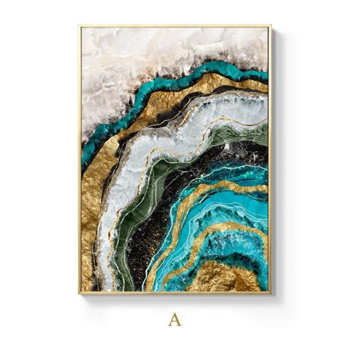 Modern Art Marble Abstract Painting Print on Canvas