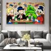 Alec Monopoly Graffiti Painting Printed on Canvas