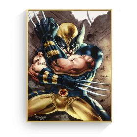 X-Men Origins "Wolverine" The Mutant Human, Retro Comic Art Printed on Canvas