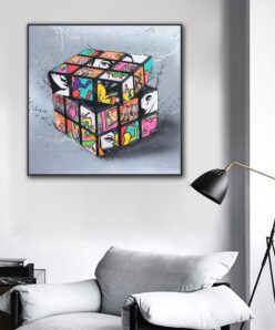 Graffiti Art Canvas Painting Posters And Prints Cuadros Wall Art for Living Room Home Decor (No Frame)
