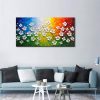 Abstract 3D Flowers Wall Art Painting Printed on Canvas