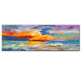 Colorful Abstract Art Oil Painting Printed on Canvas