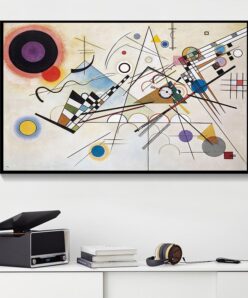 Composition 8 Abstract Art Painting By Wassily Kandinsky, Modern Wall Art Printed on Canvas