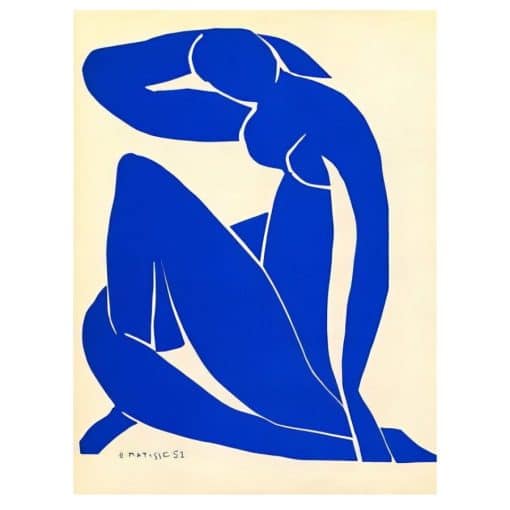 Abstract Blue Nudes Paintings by Henri Matisse Wall Art Printed on Canvas - Image 4