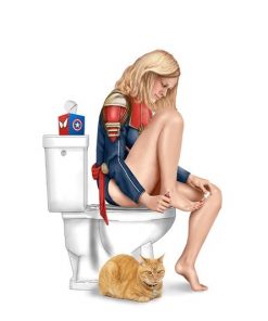 Superhero's bathroom
