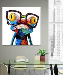 Colorful Frog With Glasses