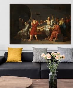 The Death of Socrates Wall Art Painting Printed on Canvas