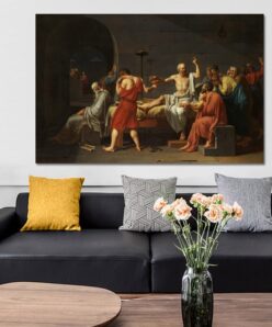 The Death of Socrates Wall Art Painting Printed on Canvas