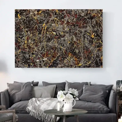 Modern Abstract Artwork Elegant Wall Art Printed on Canvas