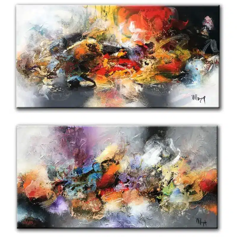 Modern Abstract Oil Painting Wall Art Printed on Canvas
