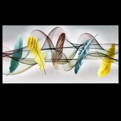 Modern Art Colorful Feathers Painting