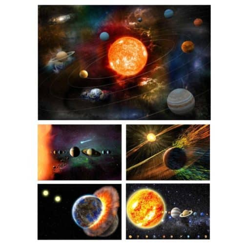 Our Solar System 3D Artwork Wall Art Print on Canvas