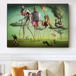 The American Dream Inspired by Salvador Dalí Painting