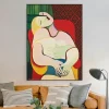 The Dream by Pablo Picasso Famous Oil Painting Printed On Canvas