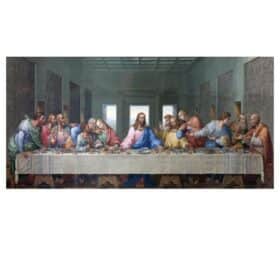 The Last Supper of Jesus and His Disciples Oil Painting Printed on ...