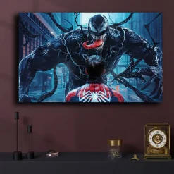 Venom the Enemy of Spiderman Digital Art Painting