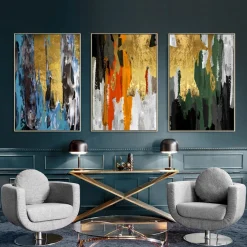 Wall Art Decor Abstract Colorful Painting Printed on Canvas