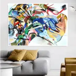 Wassily Kandinsky Abstract Art Painting Printed on Canvas