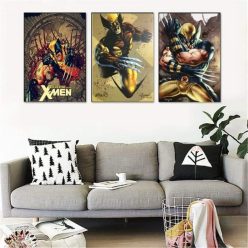 X-Men Origins Wolverine The Mutant Human Retro Comic Art Printed on Canvas