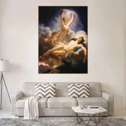 Aurora and Cephalus by Pierre Guérin Painting Printed on Canvas