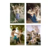 Four Great Paintings by William Adolphe Bouguereau Printed on Canvas