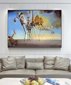 Salvador Dali Famous Art Canvas Paintings on the Wall Art Posters And Prints The Temptation of St. Anthony Classical Art Picture