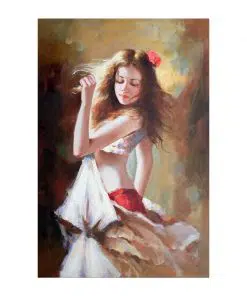 Girl Playing The Violin and Dance