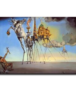 Salvador Dali Famous Art Canvas Paintings on the Wall Art Posters And Prints The Temptation of St. Anthony Classical Art Picture