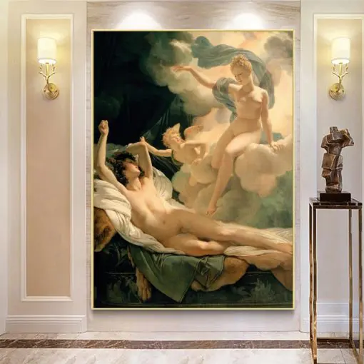 Morpheus and Iris Painting by Pierre-Narcisse Guérin Printed on Canvas