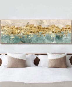 Golden Money Beach Painting Printed on Canvas