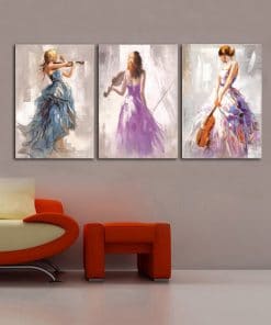  Abstract Wall Art the Violin Player Printed on Canvas