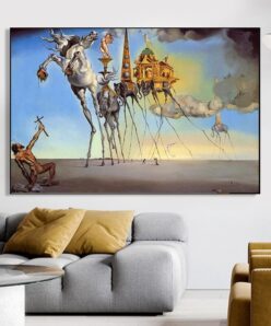 The Temptation of St. Anthony by Salvador Dali 1946 Printed on Canvas