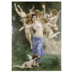 Painting by William Adolphe Bouguereau 1892 The Invasion