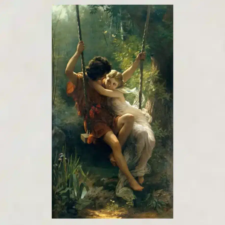 Springtime Painting by Pierre Auguste Cot Printed on Canvas
