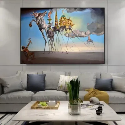 Famous Painting The Temptation of St. Anthony by Salvador Dalí - Image 4