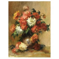 Dahlias by Pierre-Auguste Renoir 1888