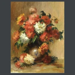 Dahlias by Pierre-Auguste Renoir 1888