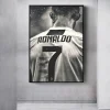Football Player Cristiano Ronaldo Wall Art Picture Printed on Canvas