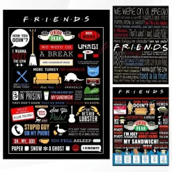 Friends TV Show Classic Quote Posters