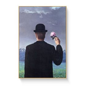 Rene Magritte Canvas Painting Surrealism Classic Artwork Reproduction Posters and Print Wall Art Picture for Living Room Cuadros