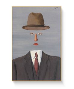 Rene Magritte Canvas Painting Surrealism Classic Artwork Reproduction Posters and Print Wall Art Picture for Living Room Cuadros