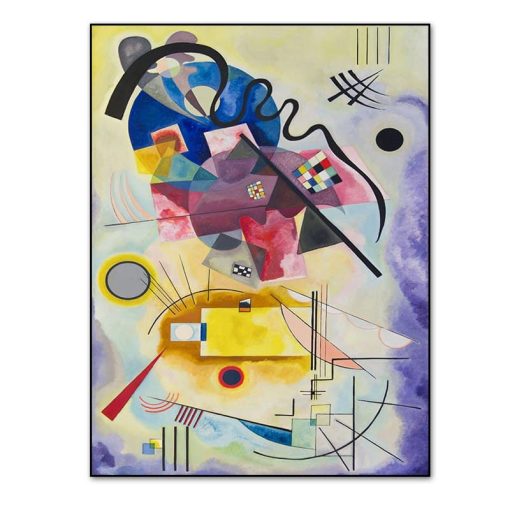 Vintage Wassily Kandinsky Famous Abstract Printing Canvas Paintings Poster and Print Wall Art Picture for Living Room Home Decor