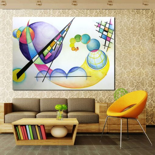 JQHYART Surrealism Wassily Kandinsky Canvas Art Oil Painting Moder Home Decor Picture Wall Pictures For Living Room No Frame
